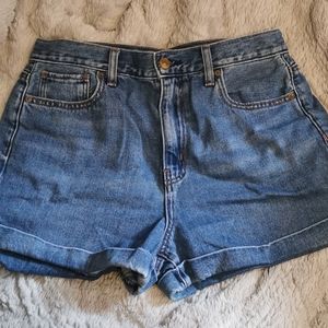 AEO High Waisted Mom Jean Shorts